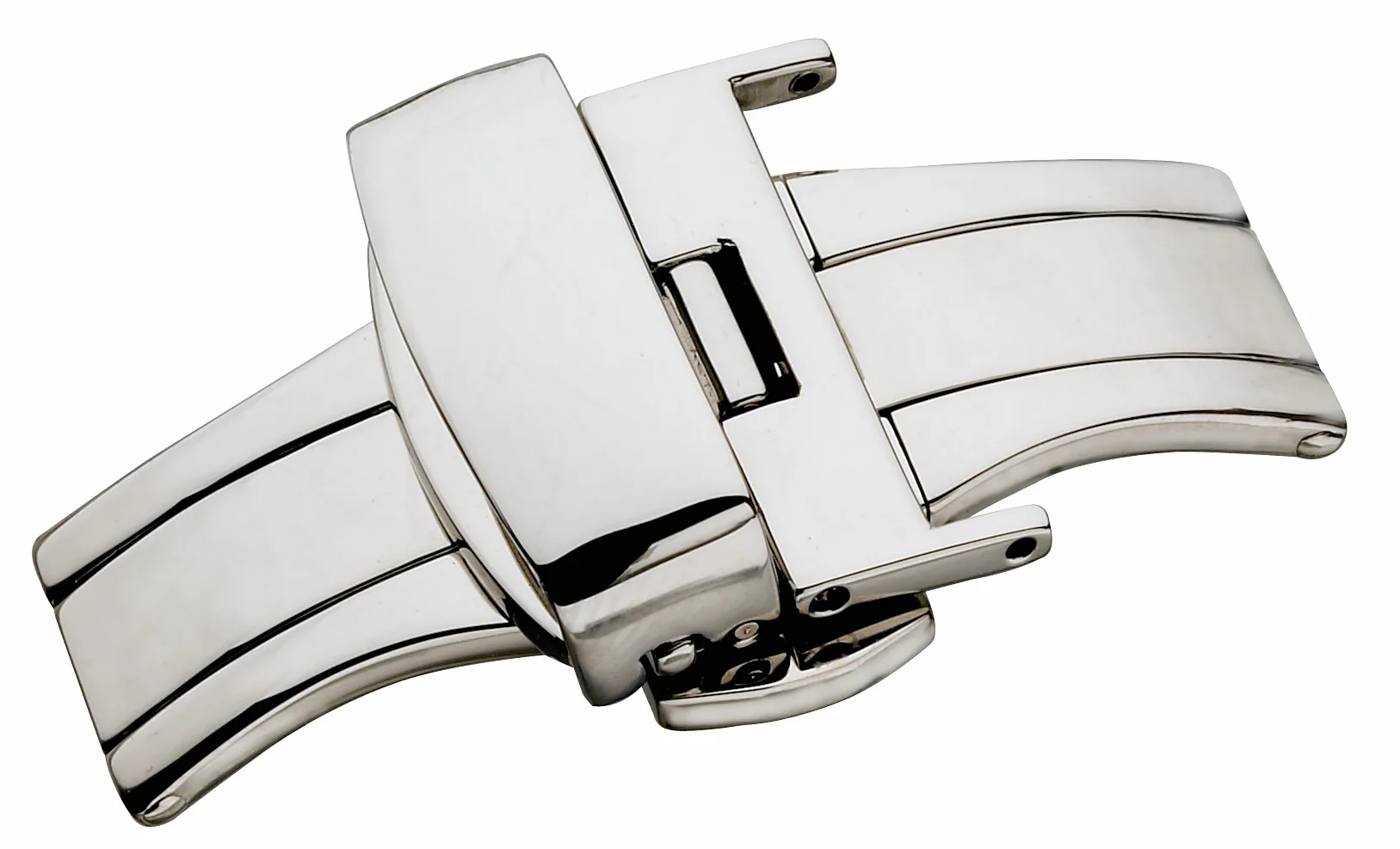 Steel Butterfly Button Release Buckle For Leather Band 7879 - Image 3