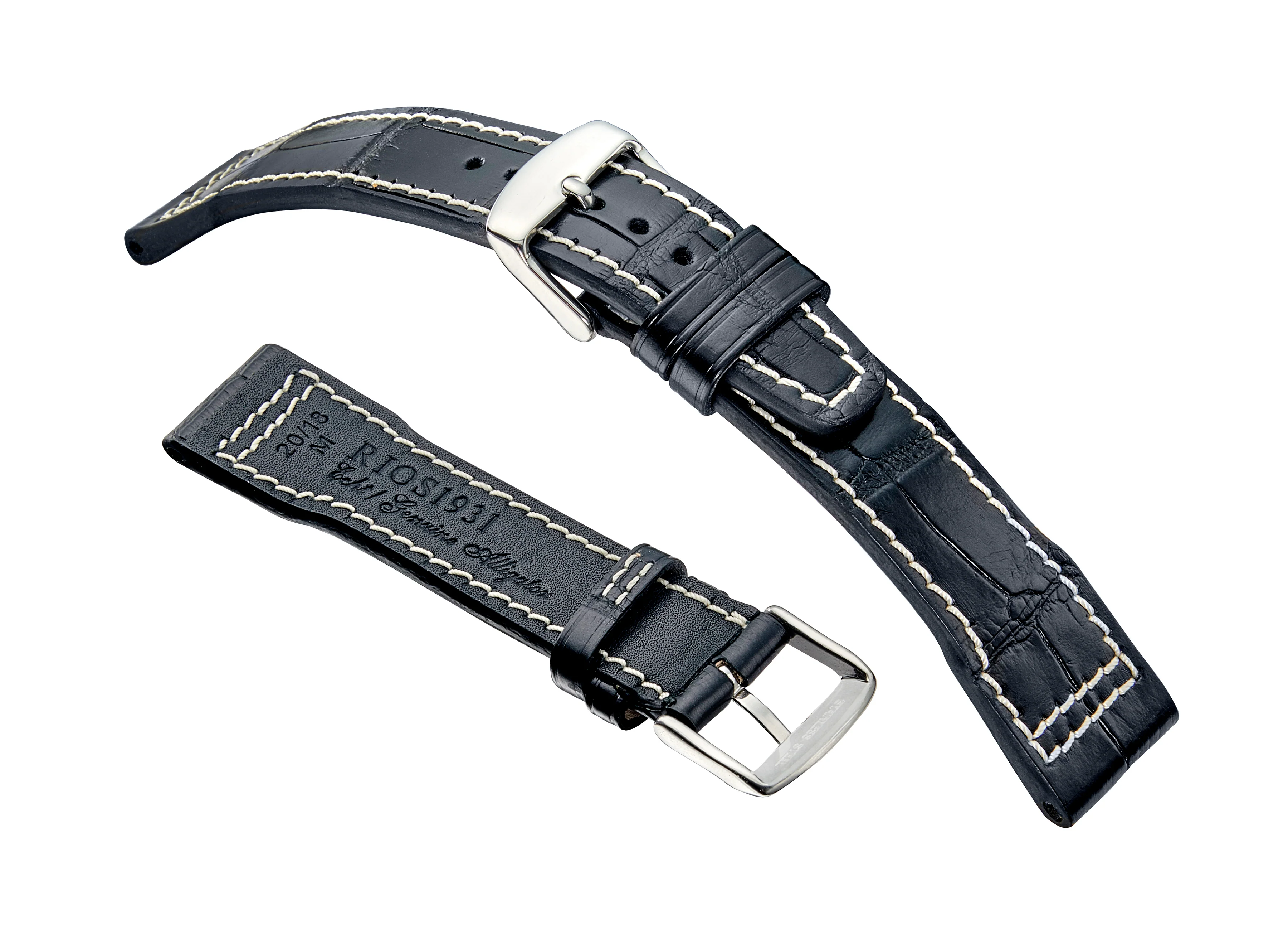 RIOS1931 HURRICANE Fits IWC - Genuine Alligator Leather Watch Strap - R386 - Image 2